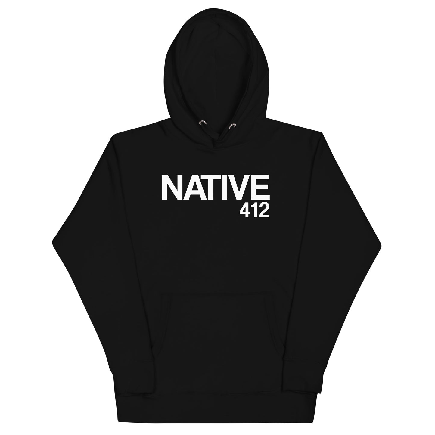 NATIVE 412 Classic Black & White Hoodie