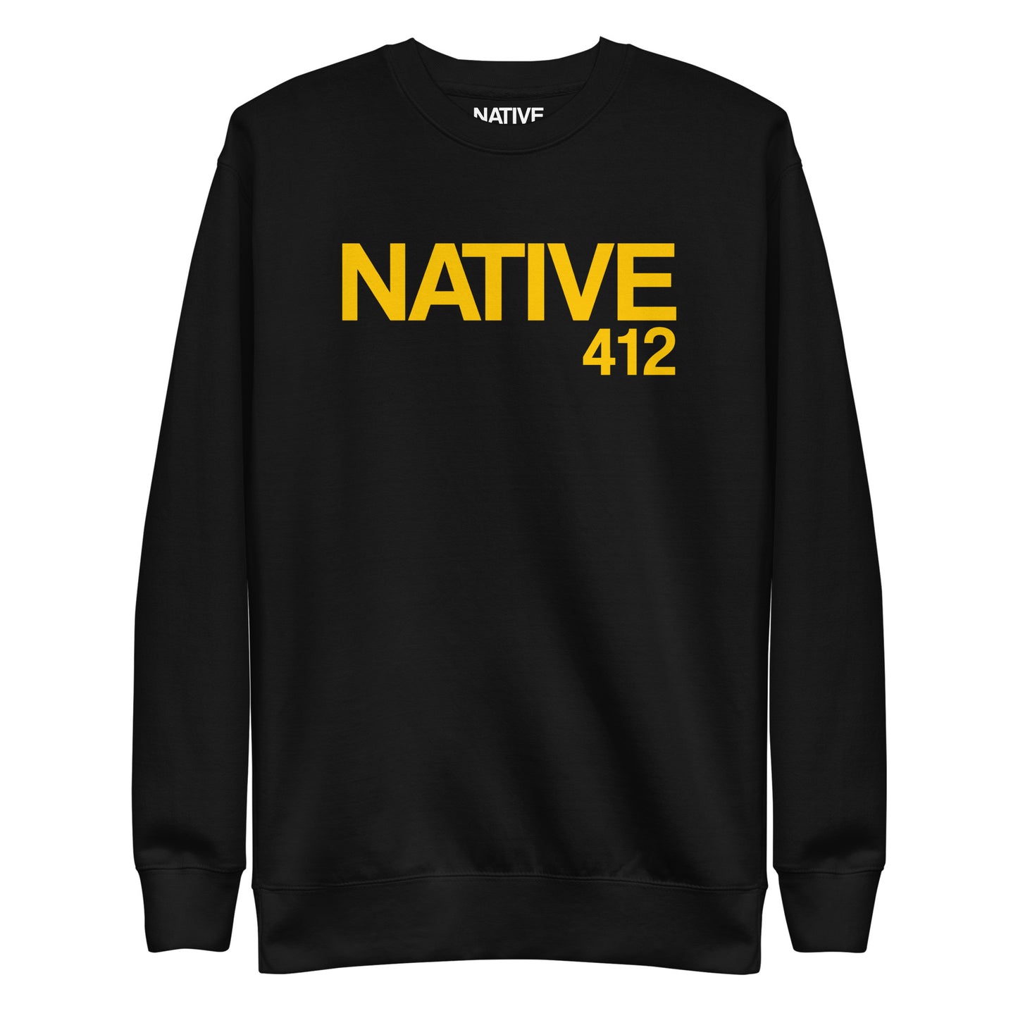 Native 412 Classic Black & Gold Unisex Premium Sweatshirt