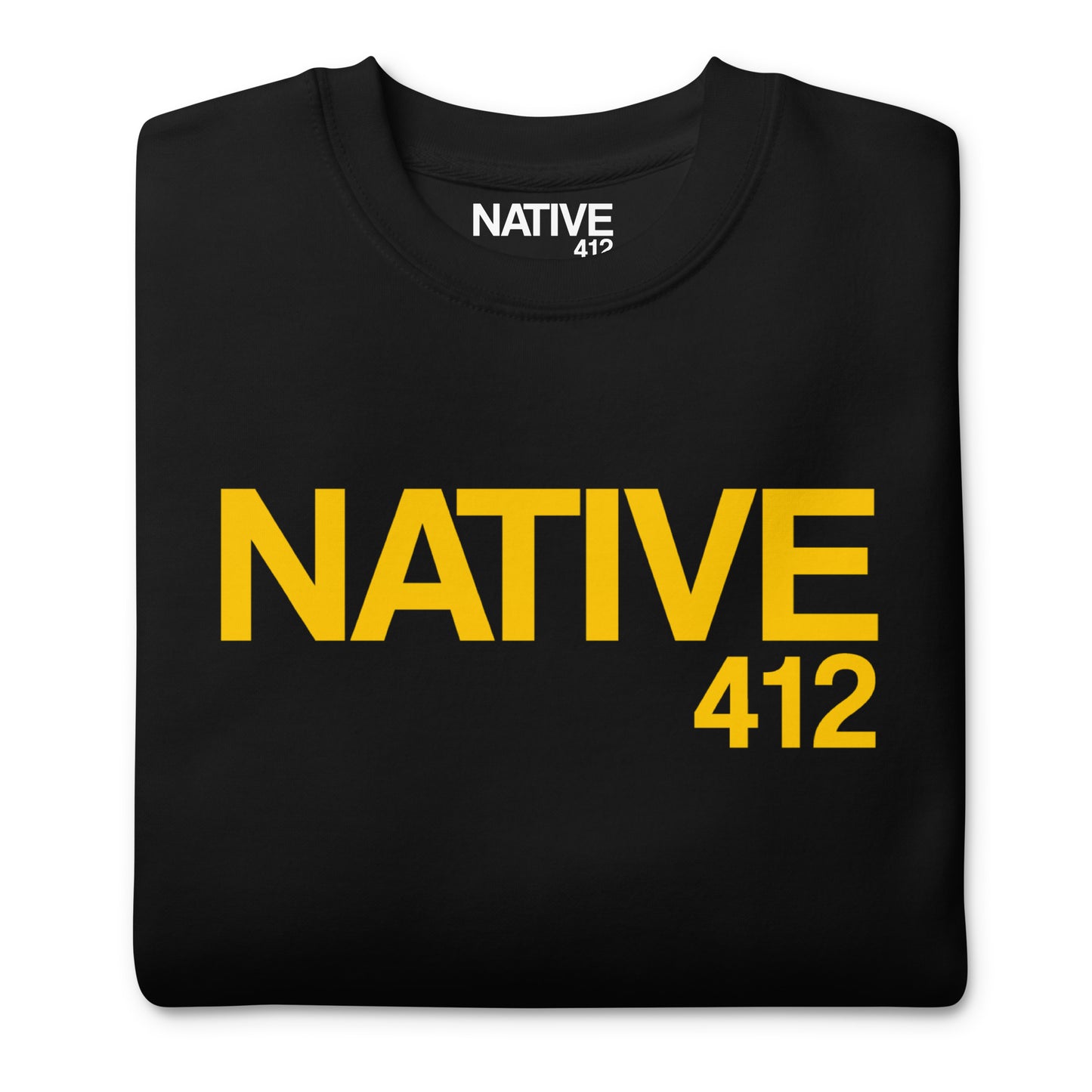Native 412 Classic Black & Gold Unisex Premium Sweatshirt