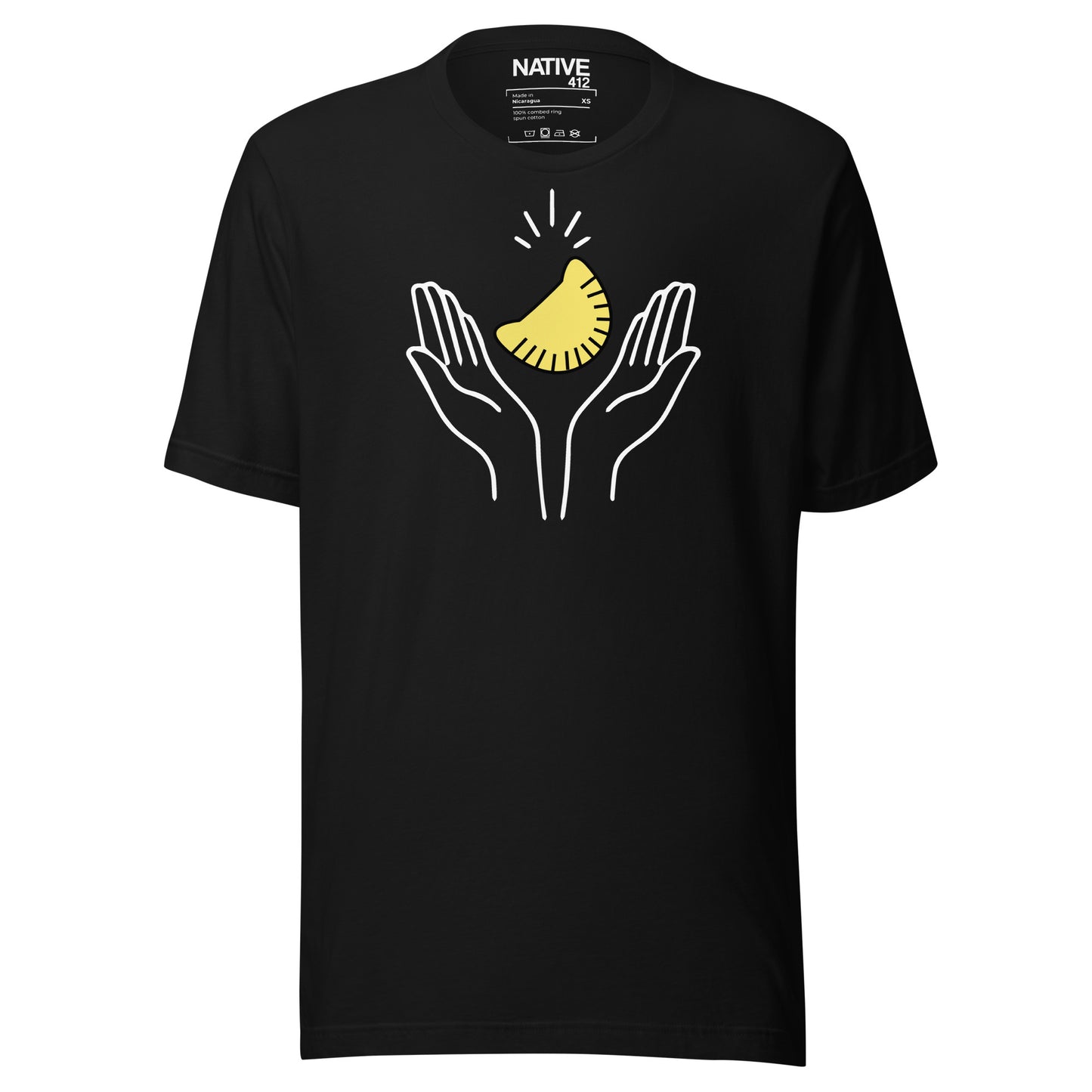 Praising Pierogi Black Unisex t-shirt